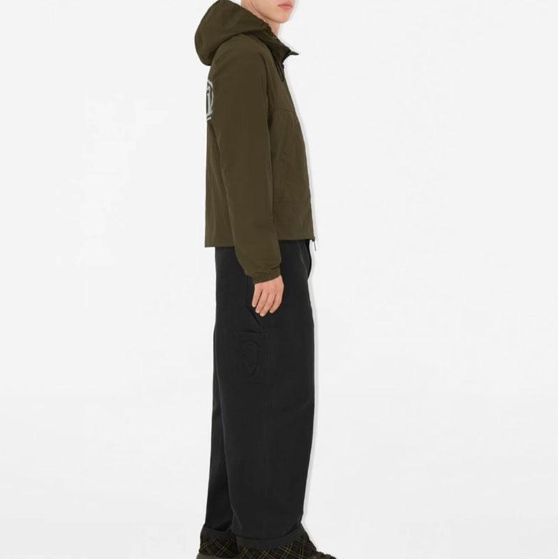 Burberry logo-print zipped hooded jacket 80984951