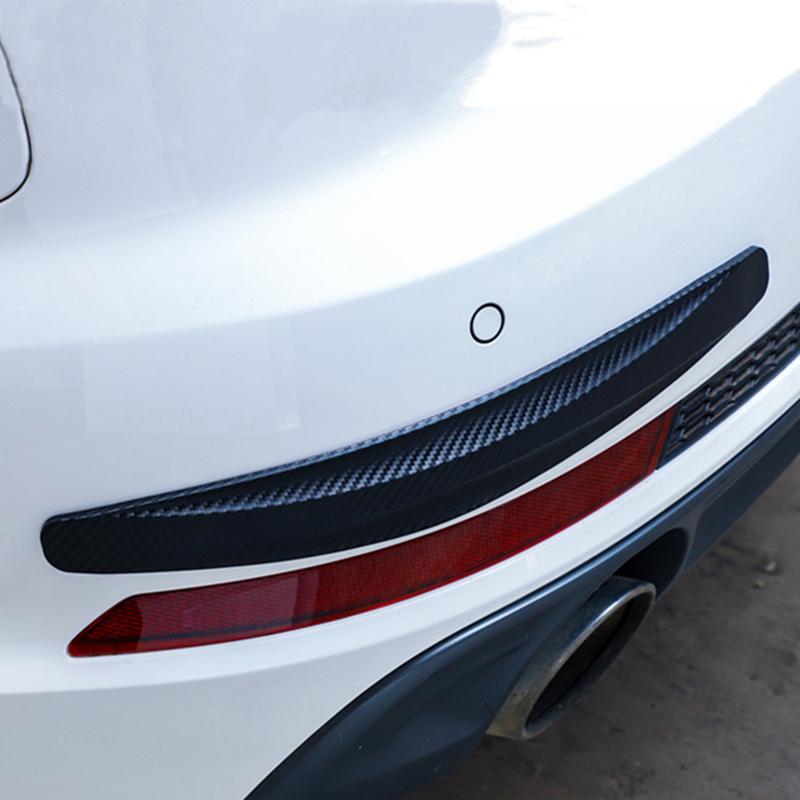 2PC Universal Anti-Collision Protector Rubber Auto Front And Rear Corner Bumper Cover Guard Lip Strip Sticker Accessories