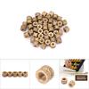 50pcs M3 Brass Cylinder Knurled Round Molded In Insert Embedded Nuts (M3*5*5.3)