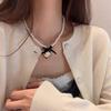 Модное колье-подвеска, украшение на шею, двухслойное колье для любых случаев