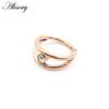 Alisouy 1pc Two Layers Zircon CZ Cartilage Earrings Stainless Steel Hinged Piercing Septum Clicker Nose Rings Hoop Segment Rings