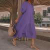 Vintage Summer Dress Ladies Casual Bohemian Beach Dress