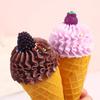 Wavy Ice Cream Cone Model - Fake Dessert Shop Decoration Prop, DIY Handmade Toy.