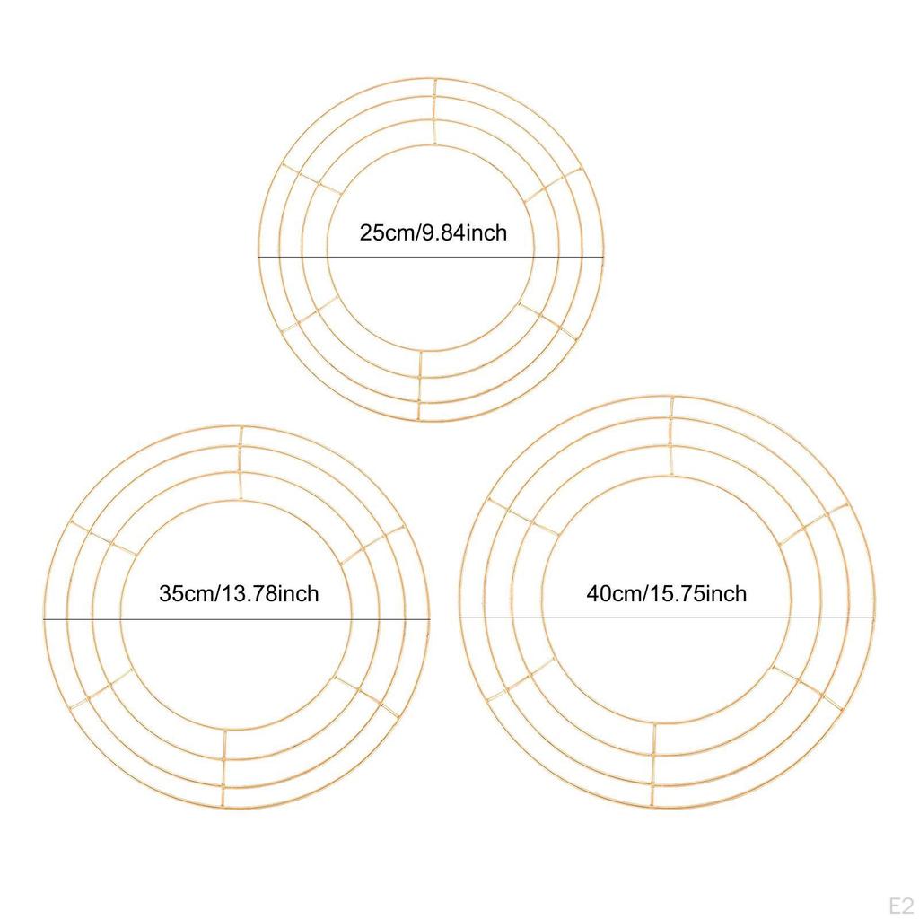 3 шт. рамка для венка круглые кольца DIY макраме цветочные поделки форма для праздника года
