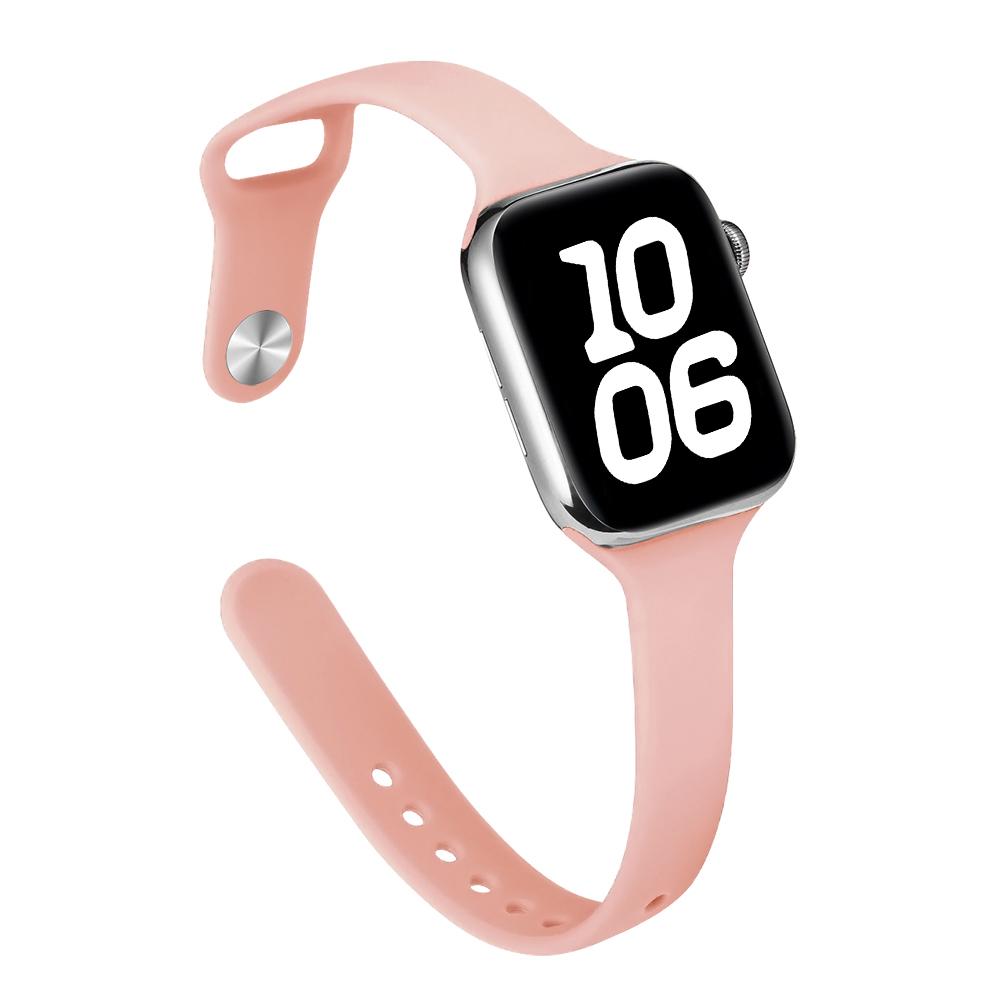 Тонкий силиконовый ремешок для Apple Watch 46 мм Band 44 мм 45 мм 38 мм 42 мм 49 мм Bracelet iWatch Correa Serie 8 7 6 5 SE 4 9 10 ultra 3 2