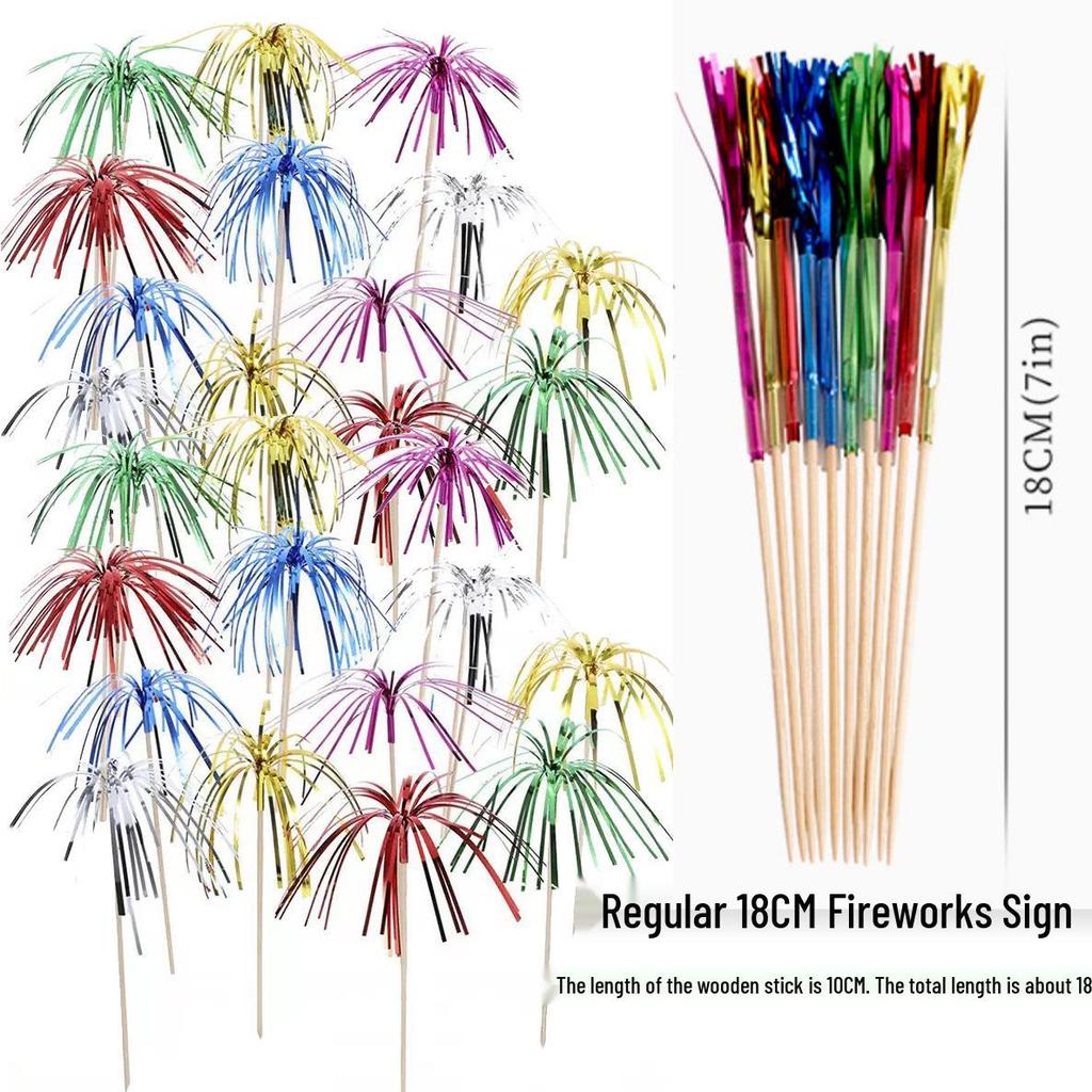 Tropical Cake & Cocktail Decoration Set: Coconut Tree, Umbrella, Insert Cards