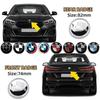 74 мм 82 мм задние значки багажника передний капот багажник Эмблема для BMW F15 F10 E64 E63 E60 E52 E83 E46 E92 E90 E84 E93 G03 F20 X3 X5 X6