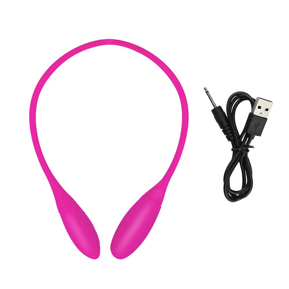 Double Head G Spot Bullet Vibrator Double Sided Silicone Vibrating Egg Ball for Anal Prostate Adult Sex Toy for Women Lesbian