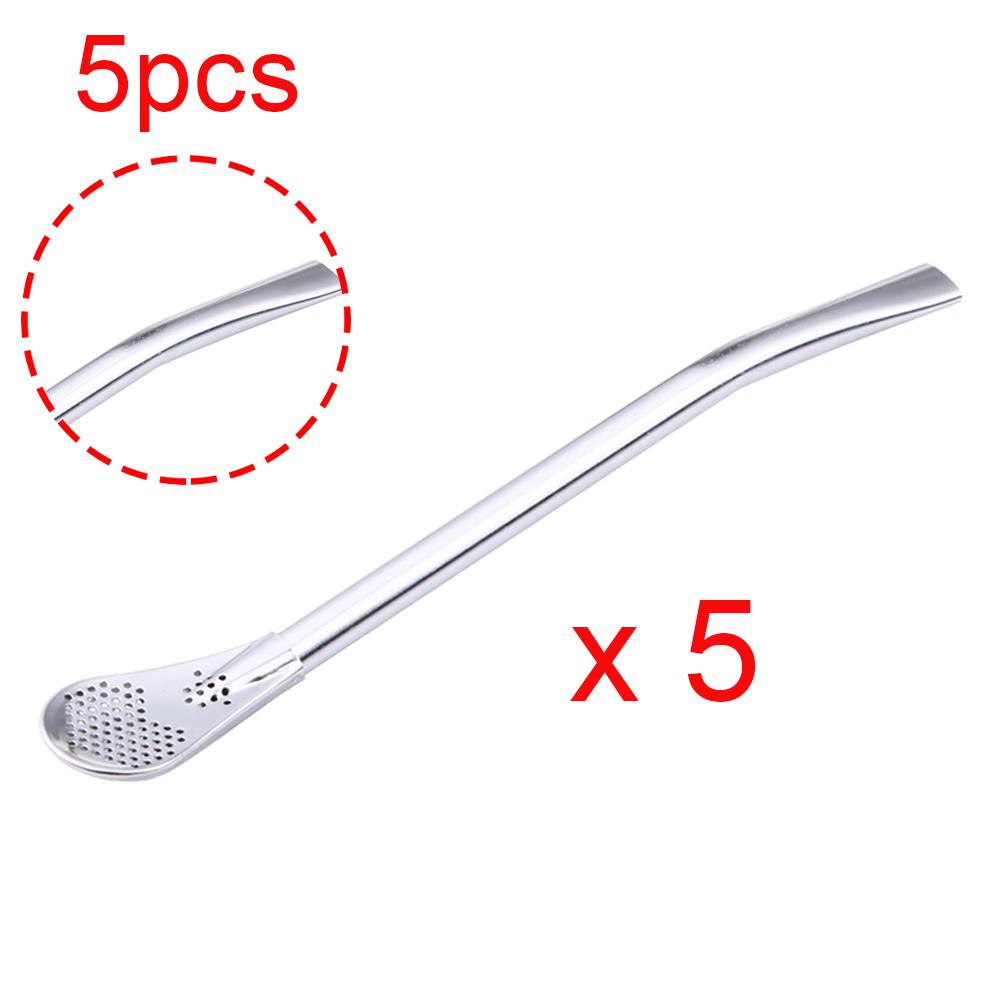 Stainless Steel Drinking Straw Tea Filter Handmade Yerba Mate Tea Strainer Gourd Washable Drinking Straws Tea Tool
