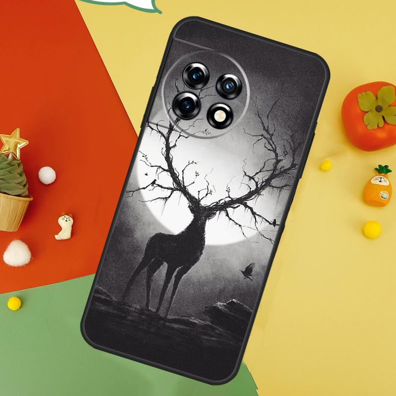 Задняя крышка с оленем для OnePlus 15 13R 13 13T 12 12R 11 10 10T 8T Nord CE 5 2 3 4 Lite N20 N30
