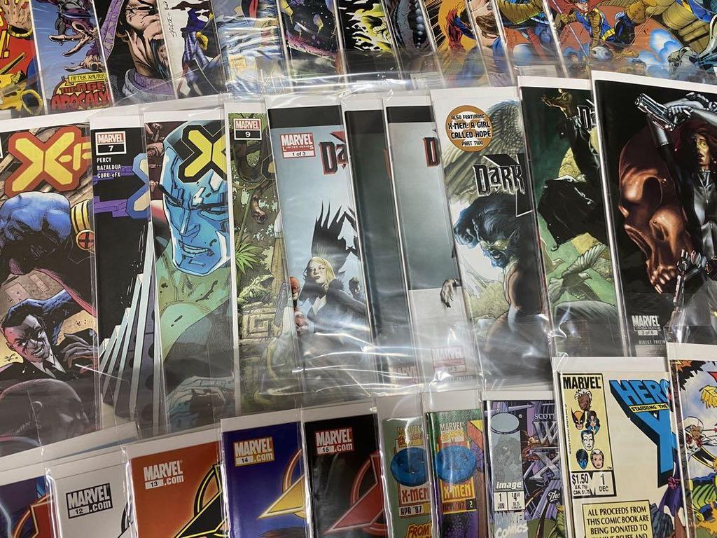 [Б/У] Набор американских комиксов, связанных с Людьми Икс, из 50 листов американских комиксов