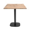 Table 70 X 70 Cm - Round Model In Natural Tannin Wood