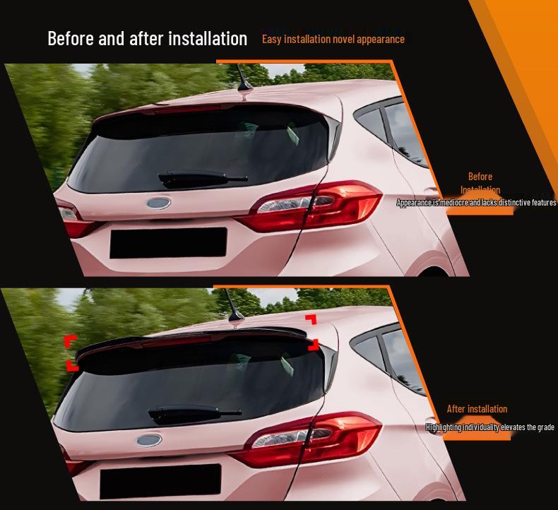 Ford Fiesta MK8 Rear Wing Spoiler for 2018+ Standard Version
