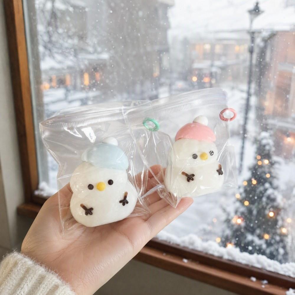 Super Soft Snowman Squeezing Toy Anxiety Relief Stress Ball Non Rebound Fidget Toy  Christmas Gift