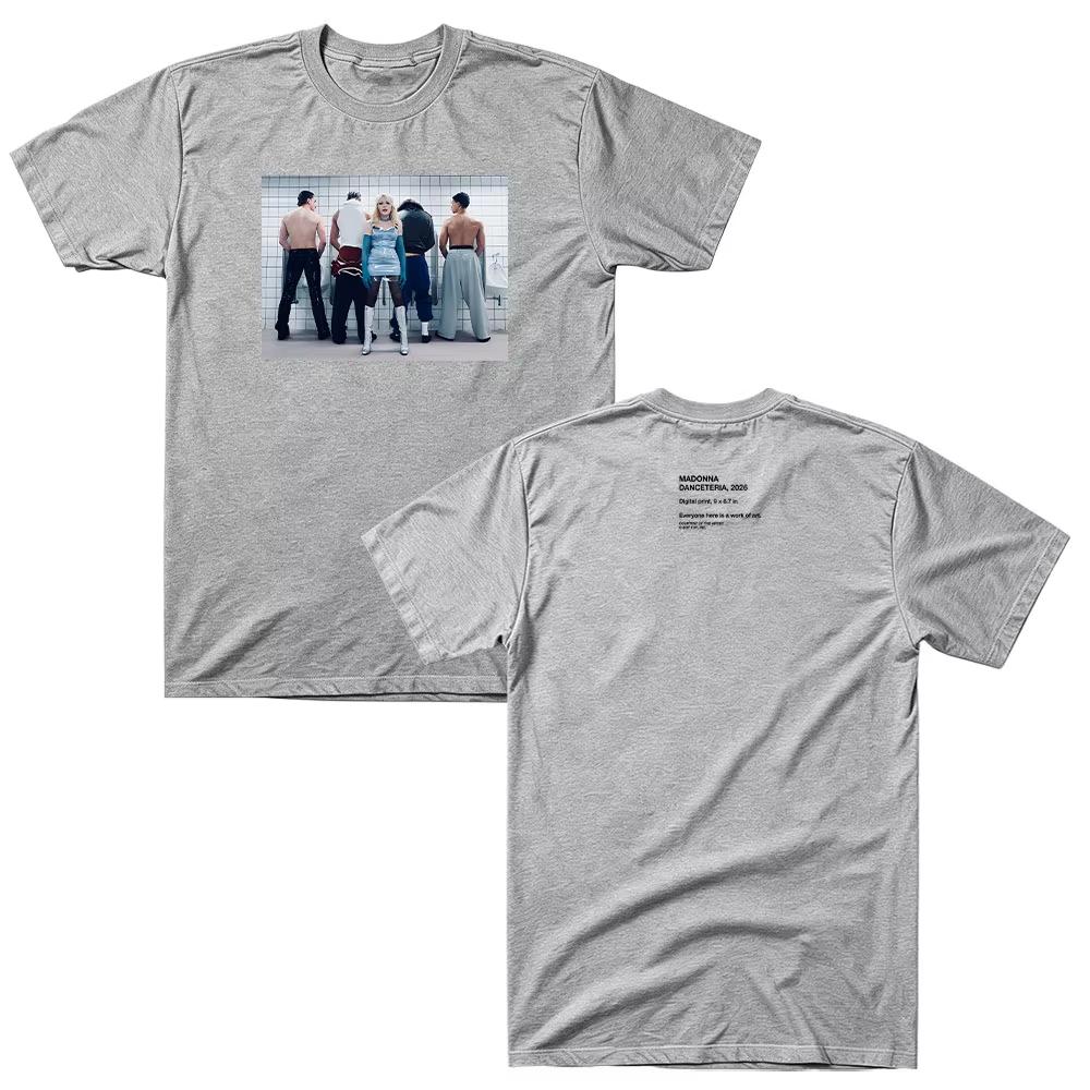 Bathroom Group Portrait Front & Back Print T-shirt Men Women Trendy Hip Hop Streetwear T-shirt Breathable and Comfortable Clothes
