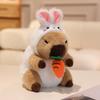 Cute Capybara Cosplay Bee,Dinosaur,Pig,Rabbit,Shark,Cockroach Doll 20cm Capybara Plush Toy Nose Pull Line Doll Kid Birthday Gift