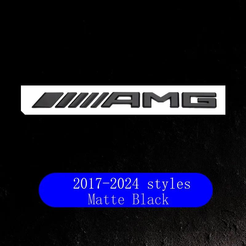 DHP3  New 2025 Hot AMG Logo Car Tail Trunk Auto Emblem Sticker Accessories For Mercedes Benz Brabus Smart Maybach W204 GLC CLA W205 W2