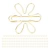 100Pcs Funny Planner Clips Innovative Cute Design Anti Rust Electroplating Process Gold Paper Clips for Office Home
