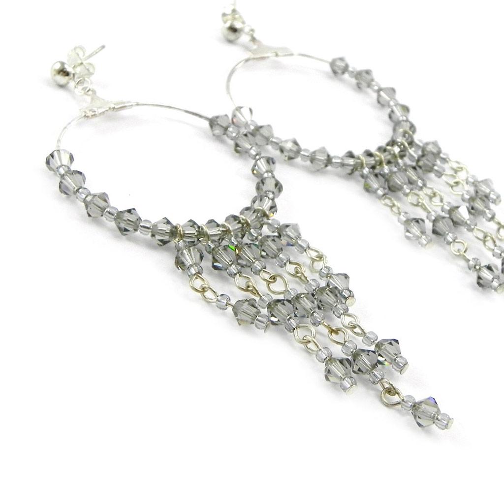 Les Trésors De Lily [E0113] - Дизайнерские серьги «Шехерезада» серые