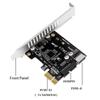 Карта расширения PCIE на USB 3.0 5 Гбит/с Тип E Конвертер Передняя панель PCI-Express 1x 4X 8X 16X на 19P 20 PIN Тип C Адаптер для установки