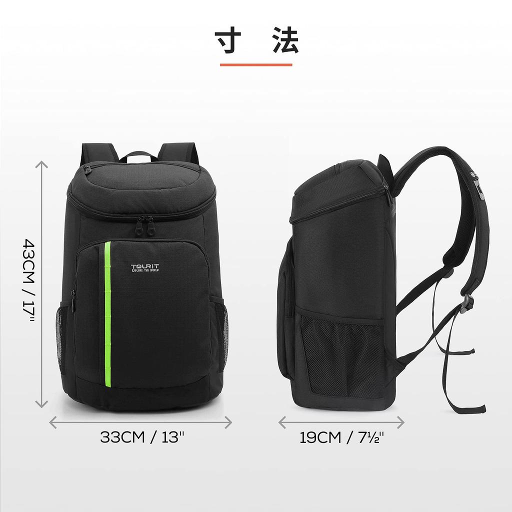 TOURIT Изолированный Большой Изолированный Спортивный Охладитель Охладитель Экологичный Водный Многофункциональный Рюкзак для Отдыха На Природе [Tourito] Рюкзак, Вместимость, Сумка, Рюкзак,