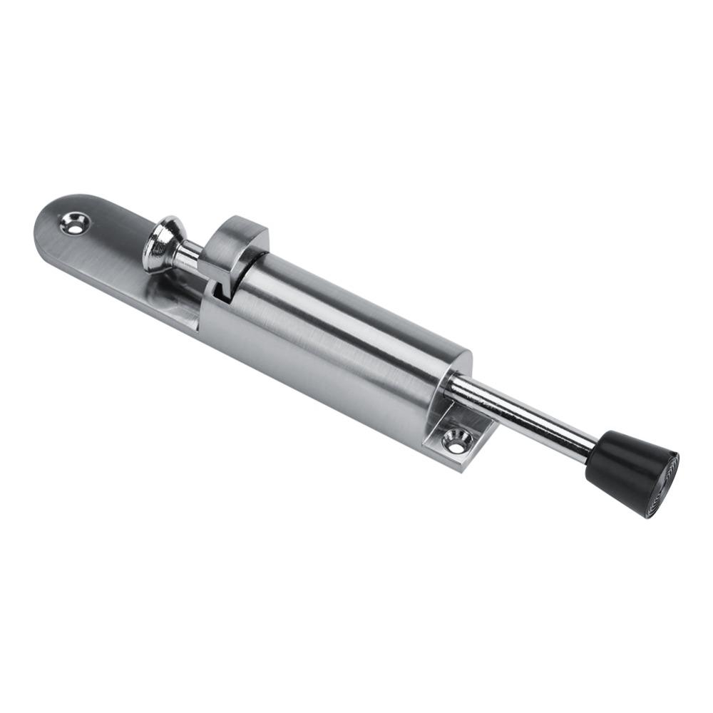 Non-Slip Rubber Tip Spring Loaded Door Stopper Zinc Alloy Adjustable Door Stop Kickdown Door Stop