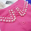 New Pearl Beading Lapel Fake Collar Shirt Women White False Collars Woman Detachable Collar Necktie Col Decoration Half Shirt