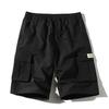 Summer Men's Loose Straight Leg Workwear Shorts with Multiple Pockets, Five Quarter Shorts, Casual Shorts In Large Size