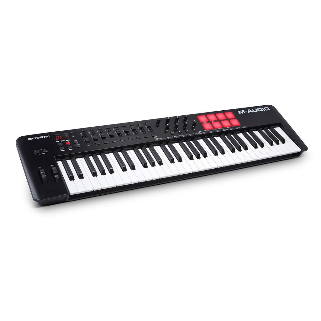 USB MIDI Keyboard 61 Native Instruments Sound Package Smart Chord Scale and Extensive Music Production Software Oxygen 61 MKV M-Audio Controller,