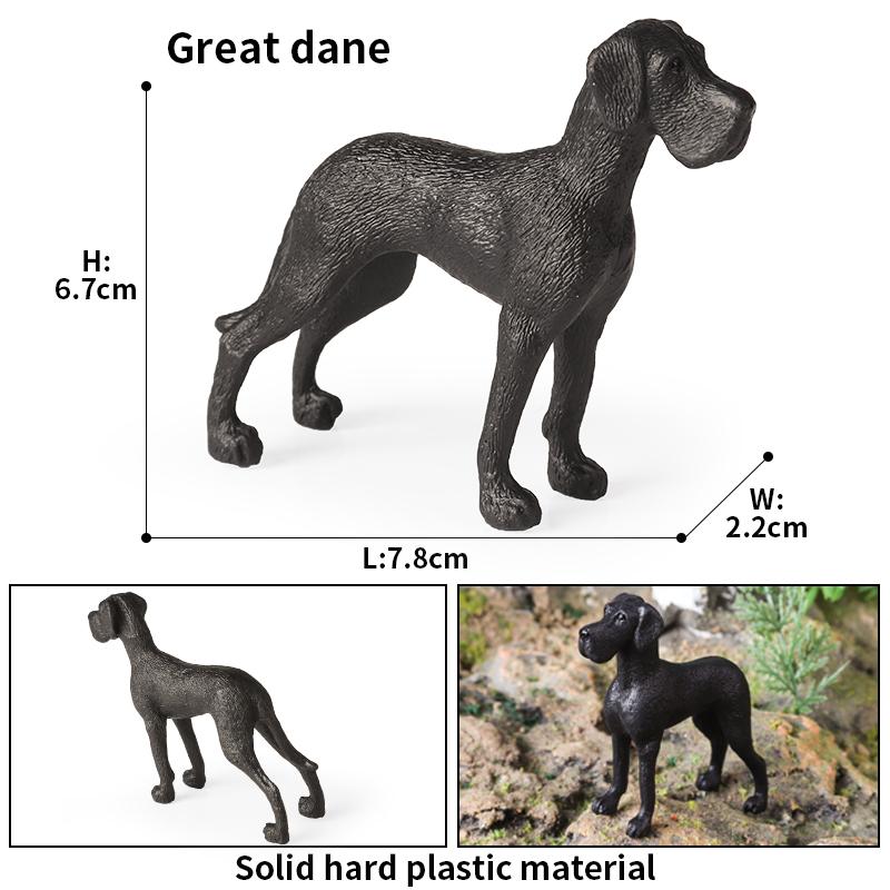 Oenux Модель Животных Собака Бульдог Корги Сиба-ину Хаски Мопс Шнауцер Чихуахуа Щенок Фигурки ПВХ Милая Коллекция Игрушка Подарок для Ребенка