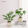 Nordic Small Potted Plants - Indoor Tabletop Bonsai Ornaments, Fake Greenery for Office or Living Room Decor.