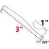 Valance Clips 10pcs 3'' Window Blinds Hidden Clip Clear Plastic for Horizontal Blinds Valance Retainer Holder
