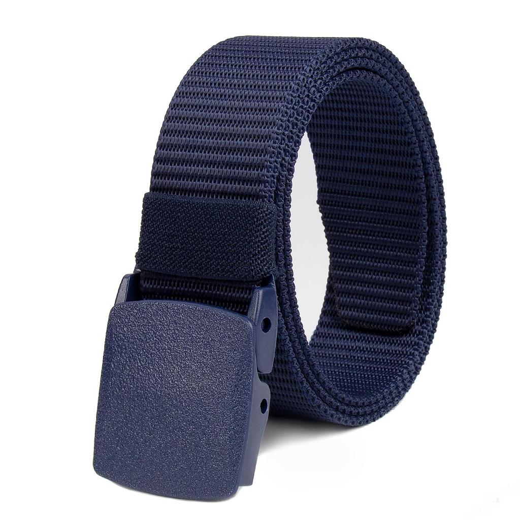 New Unisex Canvas Tactical Belt - No Metal Buckle, Woven Design, Ideal for Military Training.