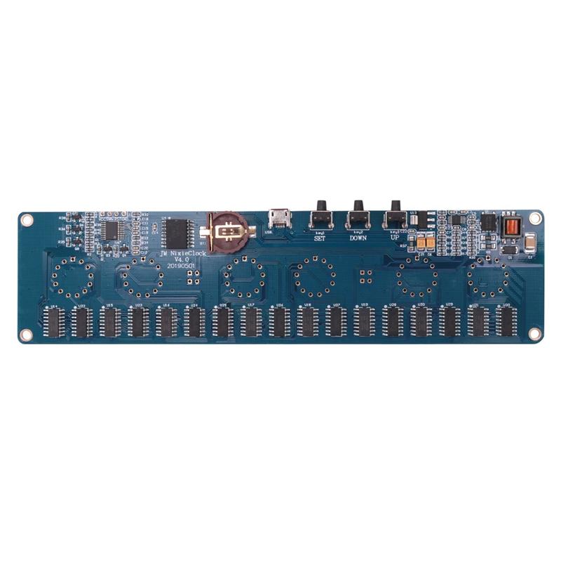 AA58 DIY In14 In4 Nixie Tube Clock Digital LED Clock Gift Circuit Board Kit , PCBA No Tubes