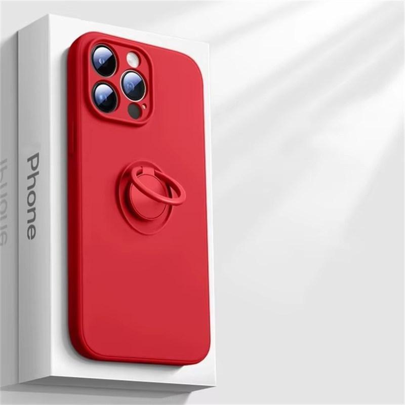 Роскошный чехол-держатель из жидкого силикона для iPhone 16 15 14 13 12 11 Pro Max Mini X XR XS Max 7 8 Plus SE 2020 2022