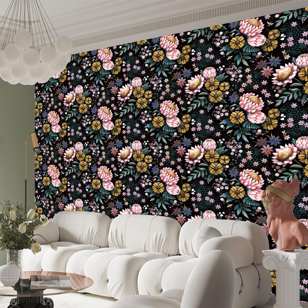 Подсолнух Обои Самоклеящиеся Фермерский Цветочный Самоклеящиеся Обои для Дома Спальни Шкафов Декор Стен