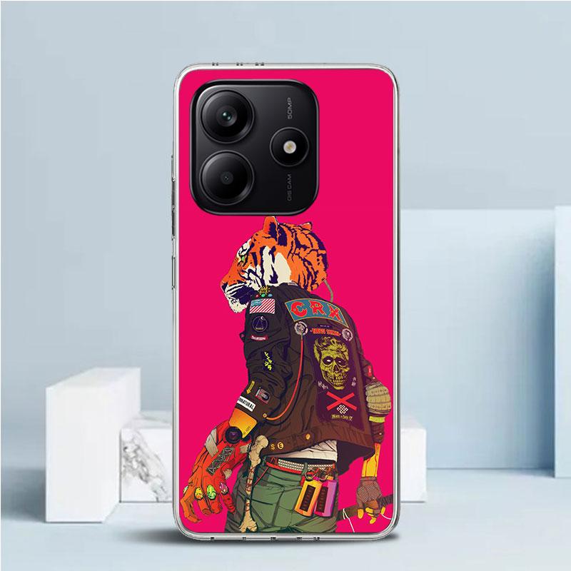 Игровой Hotline Miami Мягкий чехол для телефона Xiaomi Redmi Note 15 14 13 12 Pro Plus 14S 11S 11T 11E 10S 10 4G Чехол с рисунком Redm