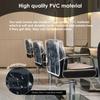 3 Pcs Salon Chair Back Cover Barber Beauty Chair Protectors Plastic Clear Waterproof Soft Sofa Armrest Dust Prevention
