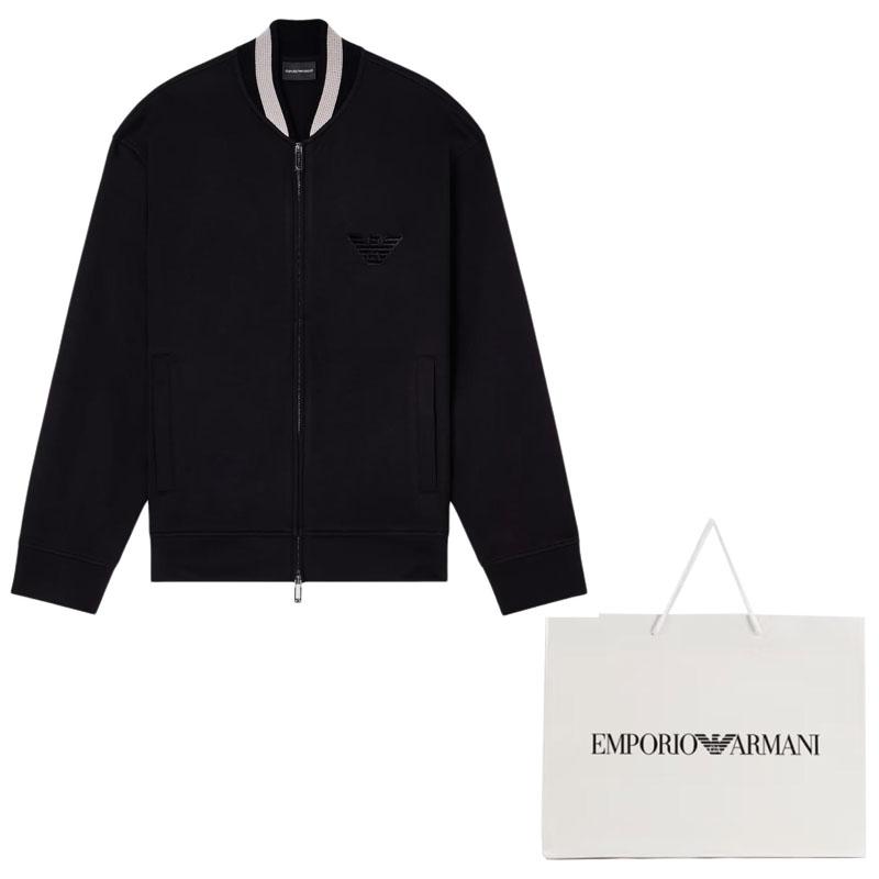 Emporio Armani Eagle-patch zip-up bomber jacket EM002877-AF17545-UC001