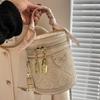 Bags Women's Bags 2025 New Autumn and Winter High-end Niche Cylinder Handbags Bucket Bags Versatile and Popular Messenger Bags