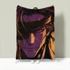 Anime B-Bleach Throw Lightweight 240g Flannel Blanket Soft Skin-friendly for Summer Cooling