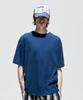 SSY Jacquard Knit Short Sleeve T-Shirt Blue