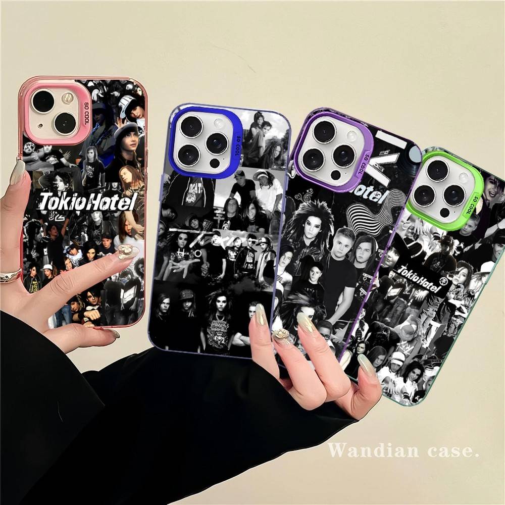 Чехол для телефона группы Tokio Hotel для iPhone 17 16 Plus Pro Max 15 14 13 12 11 Матовый Цветной