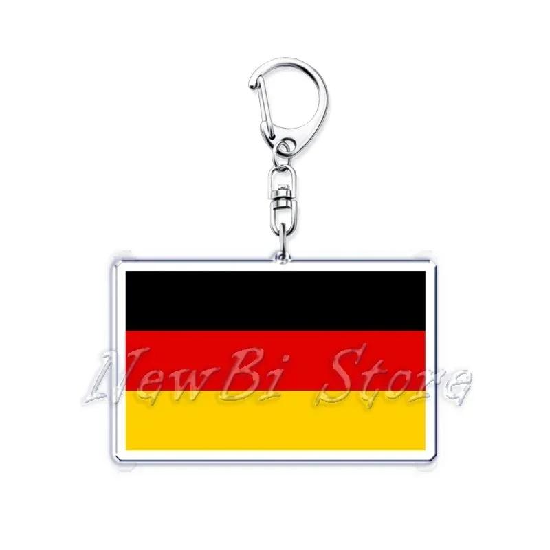 Новые Ключницы с Флагами Стран Кольцо для Аксессуаров Подвеска на Сумку Американский Британский Корейский Корейский Брелок для Ключей Брелок Украшения Подарки для Фанатов