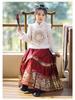 Девочковый бархатный комплект Hanfu с юбкой Ma Mian - Зима 2025, новый китайский стиль для осени/зимы и празднования Нового года