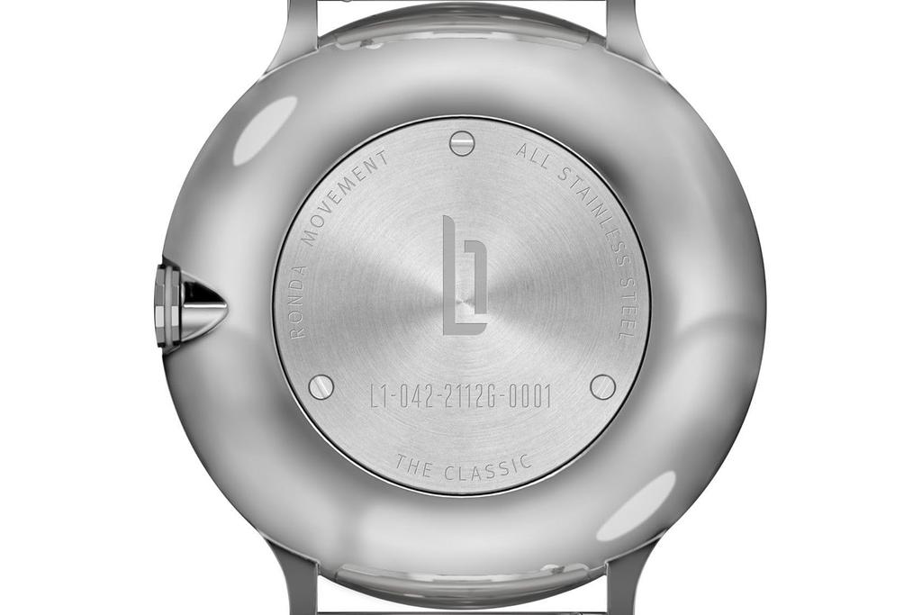 Lilianthal Berlin Серебряные часы с маленькой секундной стрелкой, мужские, сделано в Германии, L01-115-B023AS