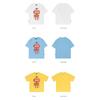 Wassup Robot Retro Simple Short-Sleeved T-Shirt for Men and Women Loose Casual Summer Heavy Cotton Round Neck Top