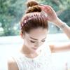 for Women Girl Headdress Tooth Comb Headband Crystal Flower Hair Band Hoop Rhinestone Hairband