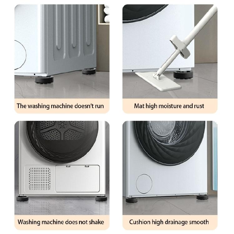 Set Of 4 Washing Machine and Dryer Stabilizing Pads Reduce Noise and Vibration Protects Floors Easy to Install Universal Fit