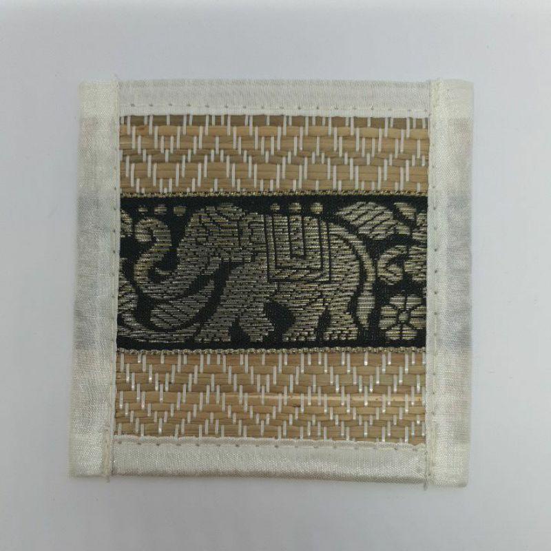 Коврики со слонами, подставки для напитков, тайские шелковые тростниковые коврики, подставки для обеденного стола, сувенирный подарок, ручная работа, ручная работа